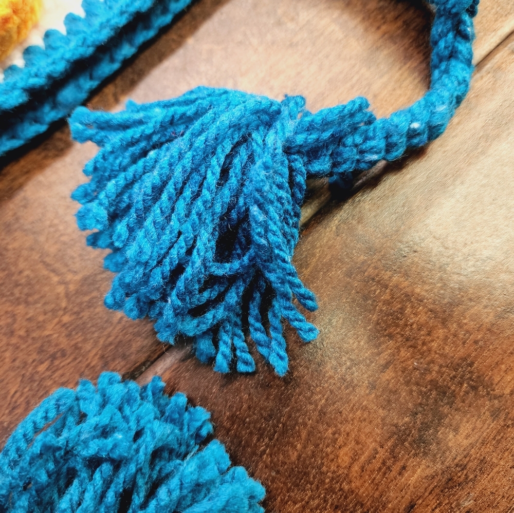 Handknit Crochet Disney Duck Inspired Toddler Beanie - Picture 3 of 8